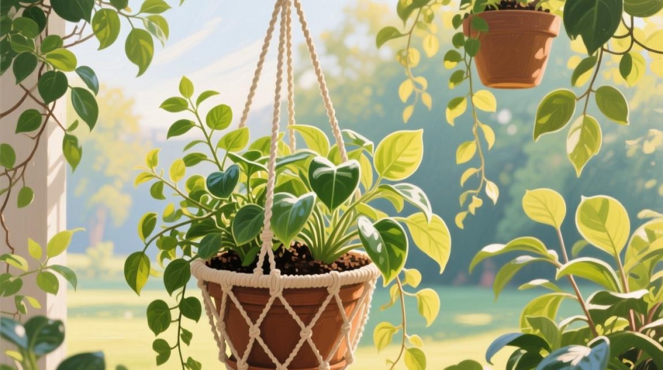 油画吊篮配栽种技巧是什么？