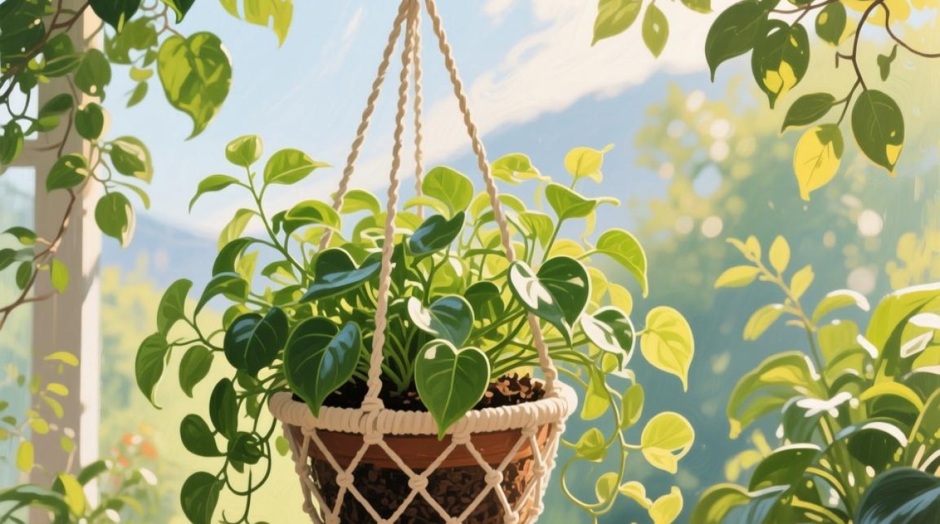 油画吊篮配栽种技巧是什么？