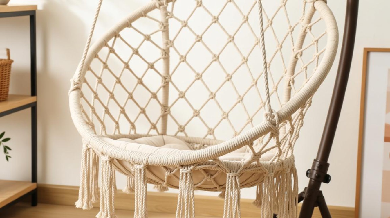 藤椅吊篮绳子安装步骤详解？