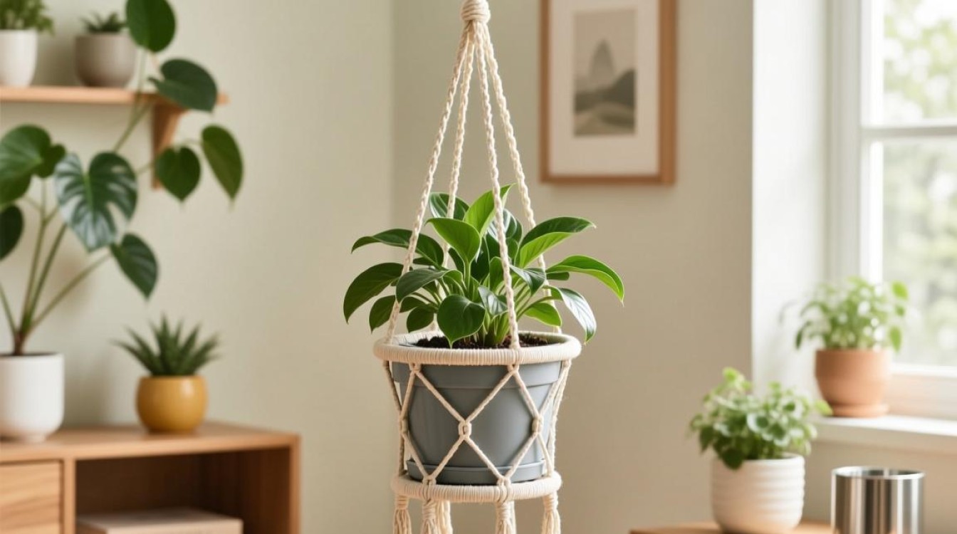 吊篮花盆造型疑问，如何打造美观园艺艺术？