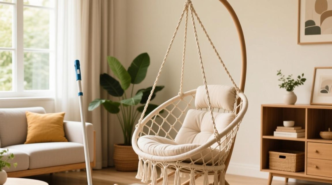 室内吊篮摇椅清洁疑问点？30字标题建议，如何高效清洁吊篮摇椅？