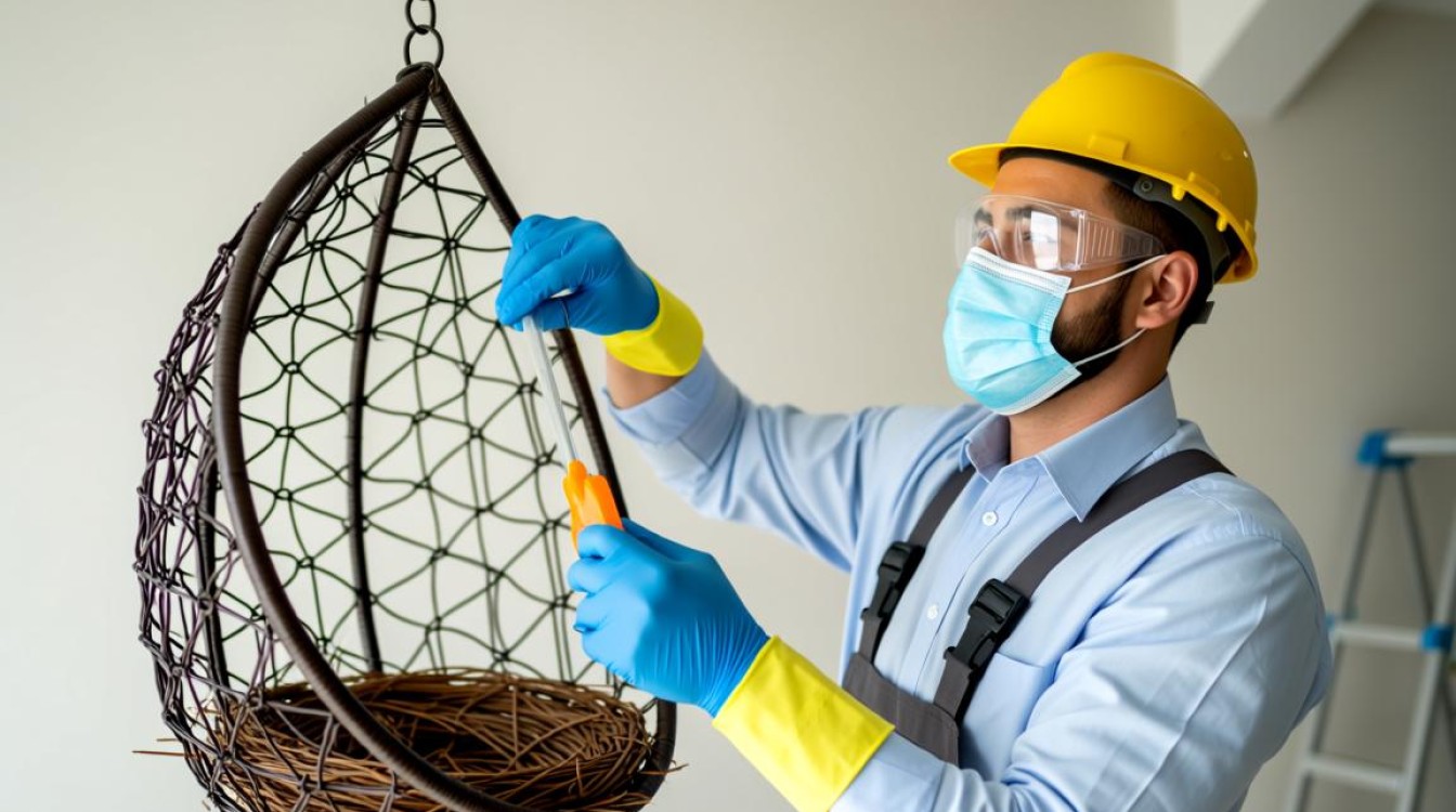 鸟巢形吊篮清洁方法及注意事项？