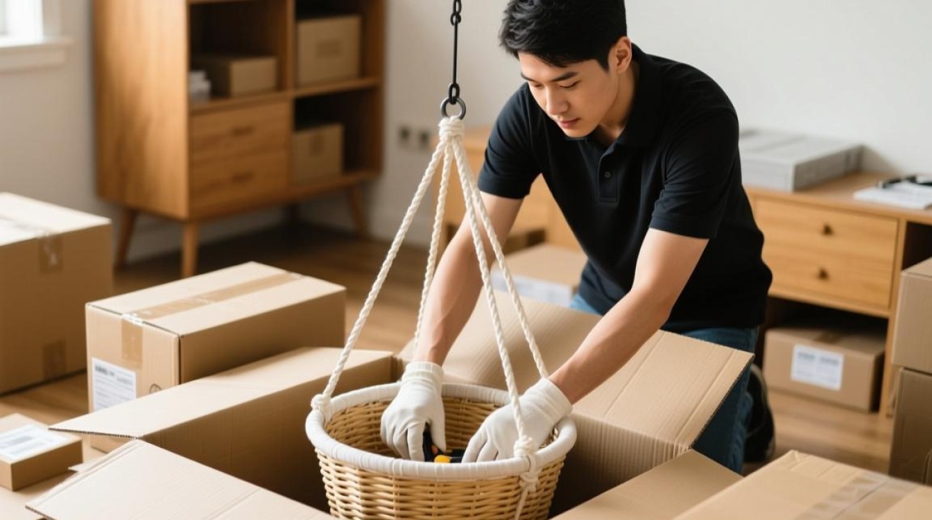 吊篮打包快递有何特殊方法？