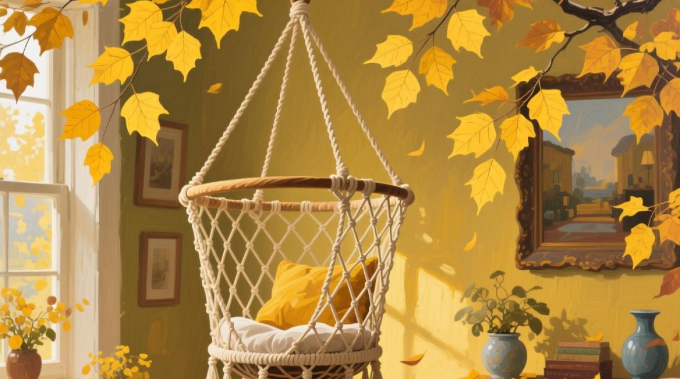 油画吊篮为何独现黄叶之谜？