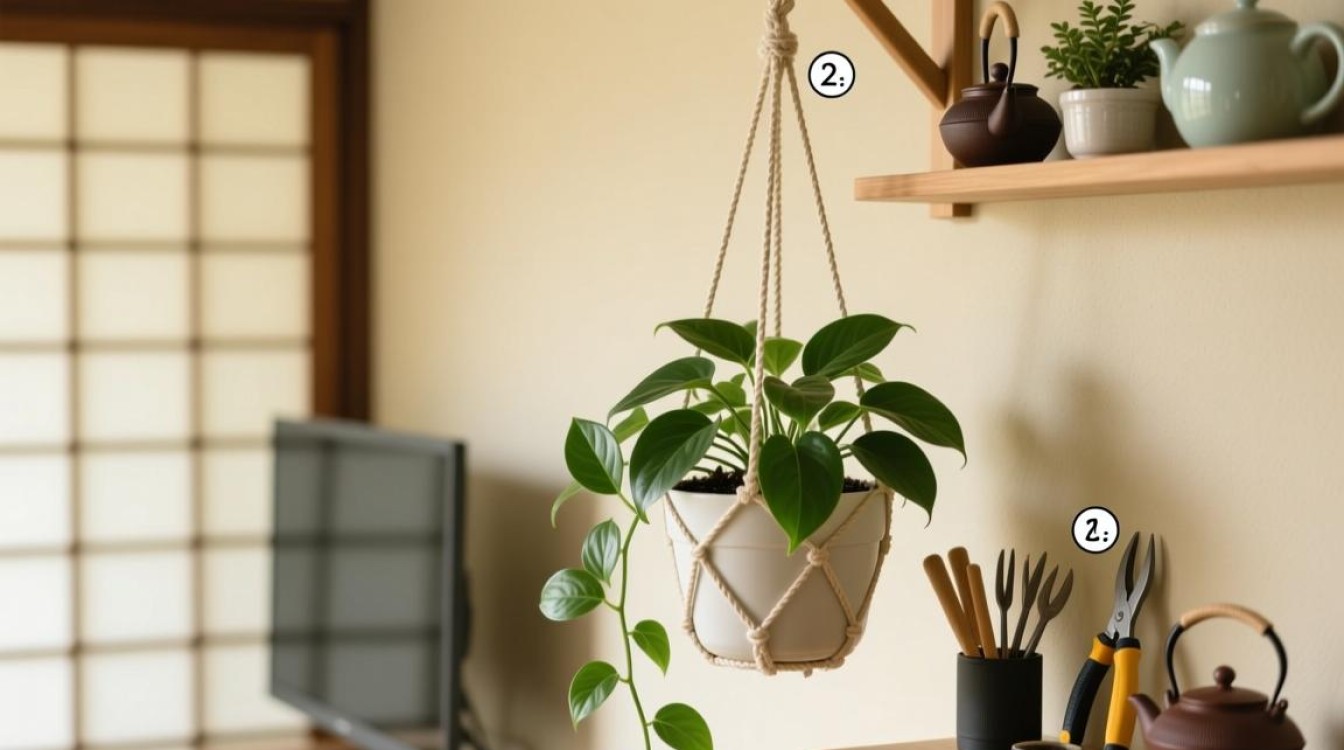 茶室植物吊篮安装步骤详解，疑问解答在这里？