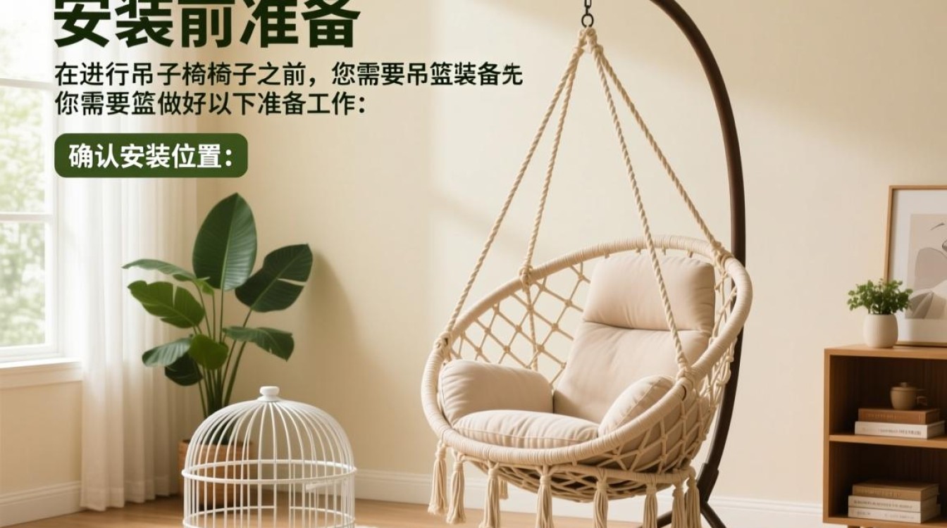 吊篮摇椅笼子安装步骤及注意事项？