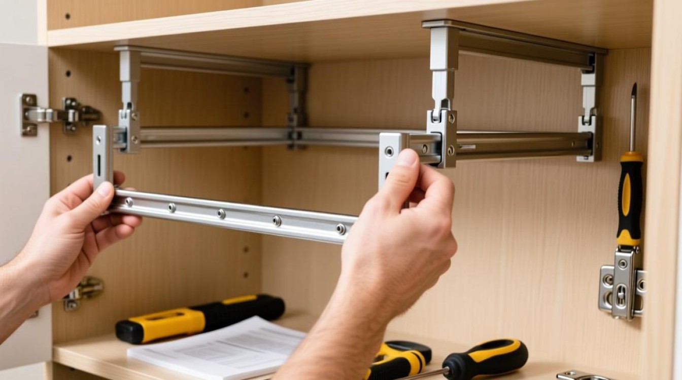 柜子吊篮连杆安装步骤详解？