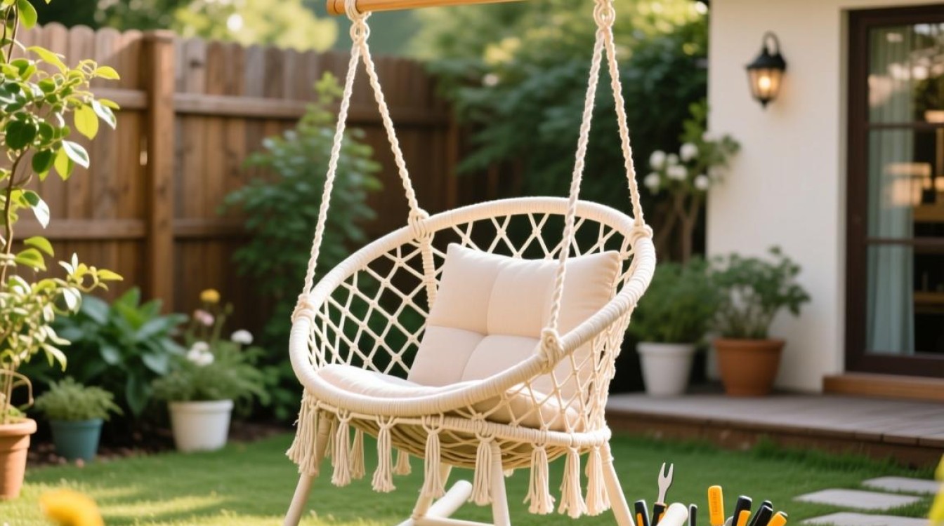 小院吊篮摇椅安装步骤详解？