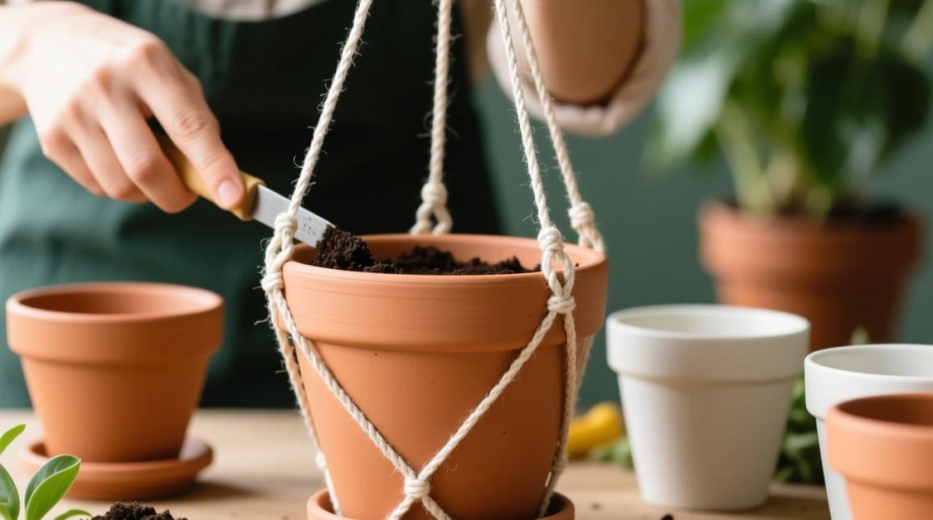 花盆变吊篮？揭秘创意花盆吊篮制作方法！