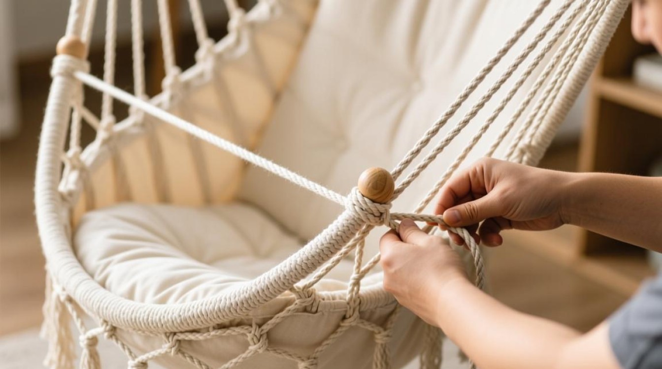 吊篮摇床绑绳子方法及注意事项？